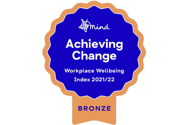 Achieving Change - Workplace Wellbeing Index 2021/22 - Bronze