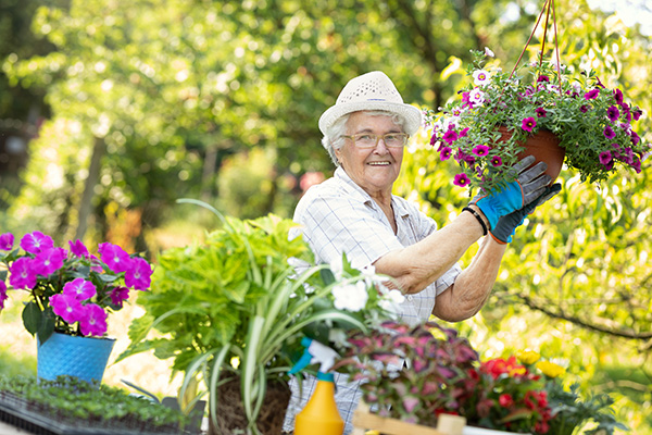 Image of a person gardening