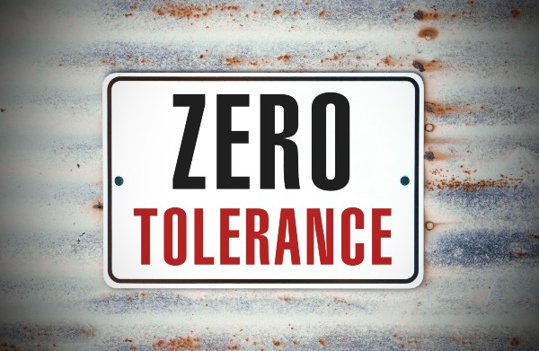 image depicting zero tolernance